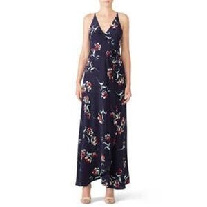YUMI KIM Navy Blue Rush Hour Wrap Maxi Dress